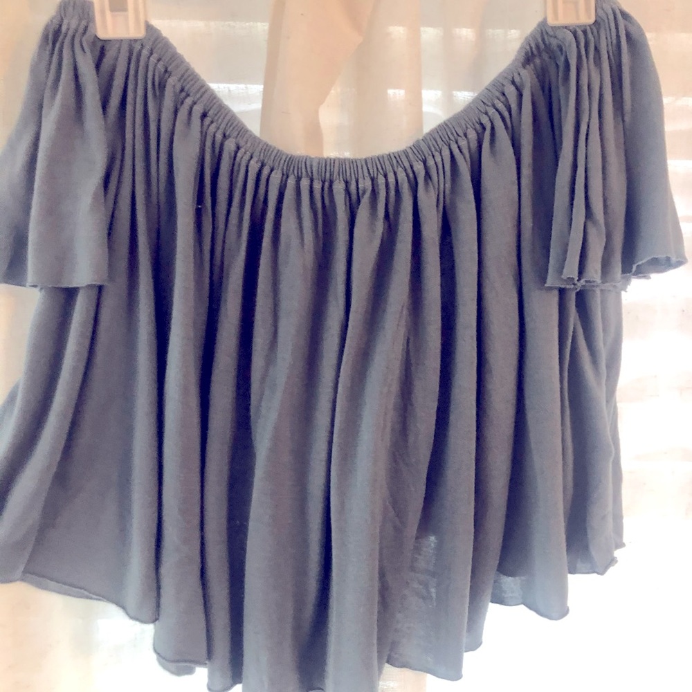 Off the shoulder crop top